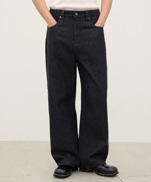 Shade Denim Pants Black
