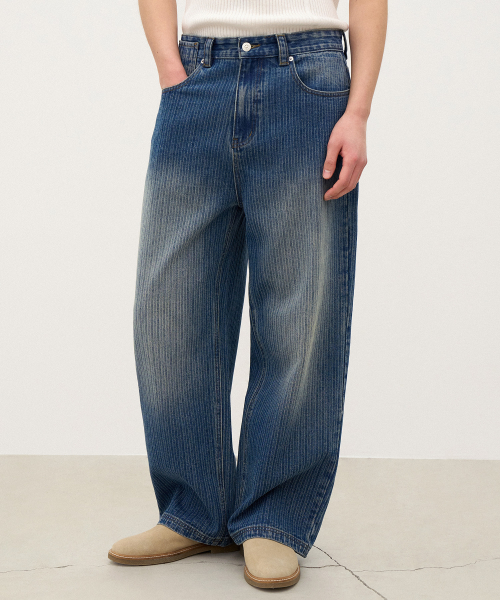 Shade Denim Pants Mid Blue
