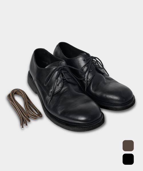 ©EVERYONE’S COWHIDE WASHED DERBY SHOES