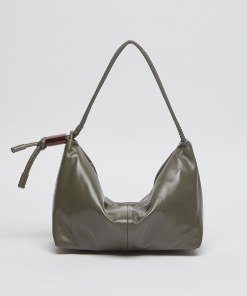 Ridge shoulder bag(Glossy ivy grey)_OVBAX26004GGR