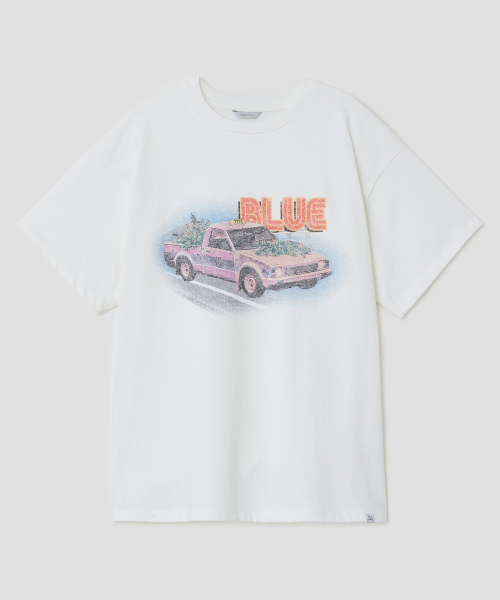 Blue Ride Top [White]