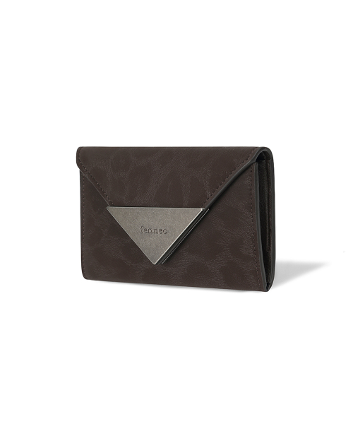 TRIANGLE NAME POCKET - LEOPARD BROWN