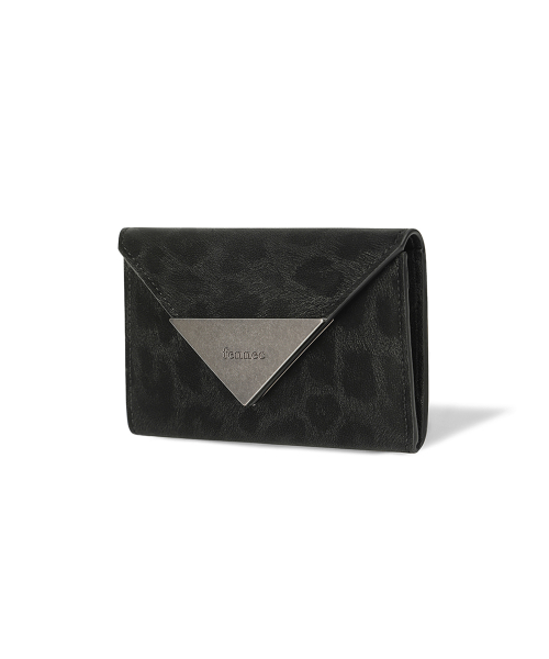 TRIANGLE NAME POCKET - LEOPARD BLACK