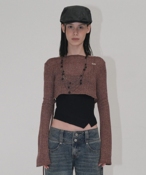 BOLERO TOP SET [BROWN]