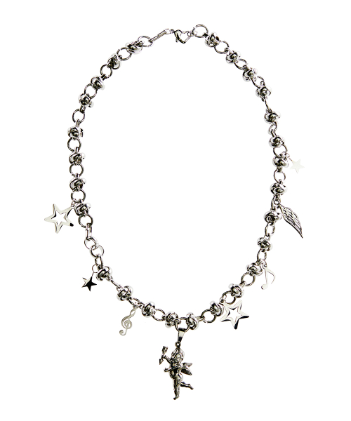 EL ANGEL CUPID NECKLACE(SILVER)