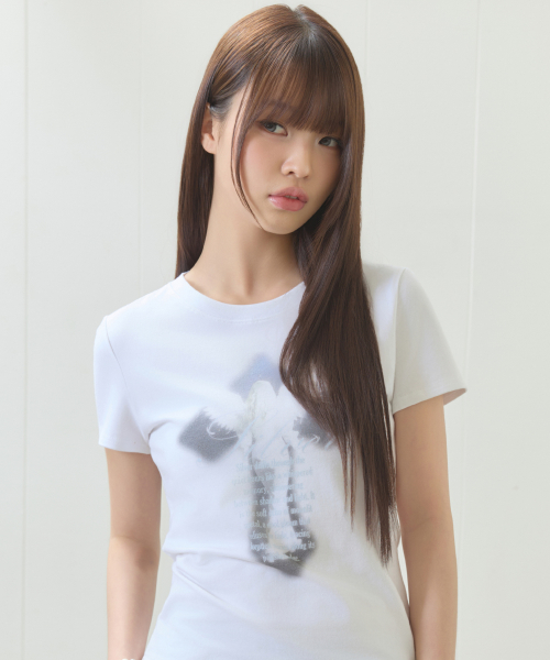 EL CROSS FAIRY GRAPHIC TEE(WHITE)