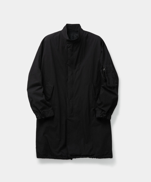 Garment-Dyed Fishtail Parka (Washed Black)