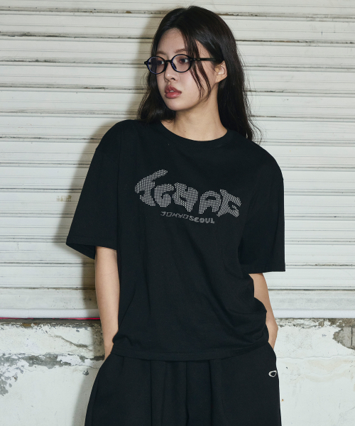 SCWAG Star Dot Crop T-shirt[Black]