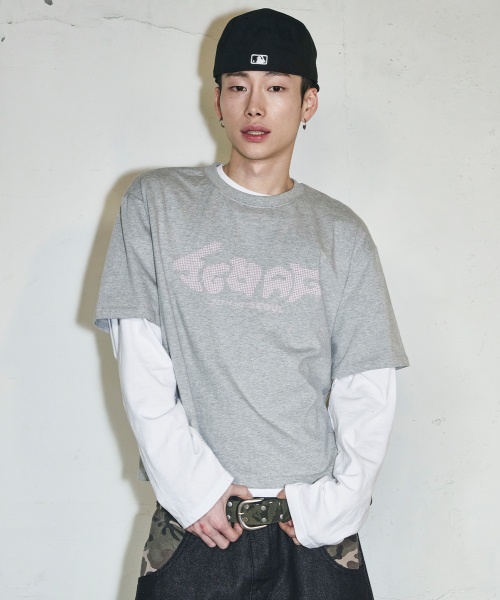 SCWAG Star Dot Crop T-shirt[Gray]