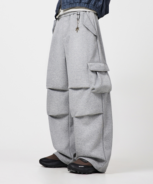 M65 PARASUIT CURVED PANTS_SWEAT MELANGE