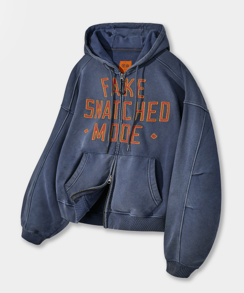 VLAD SNATCHED PATCH CROPPED HOODED ZIP-UP_PIGMENT NAVY