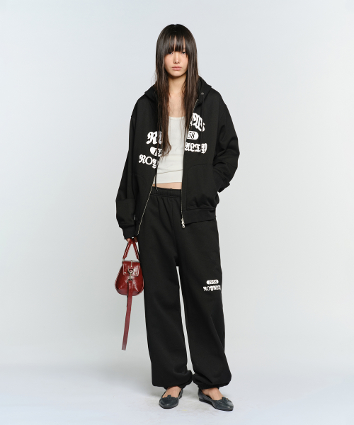 RAW SWEATPANTS, BLACK