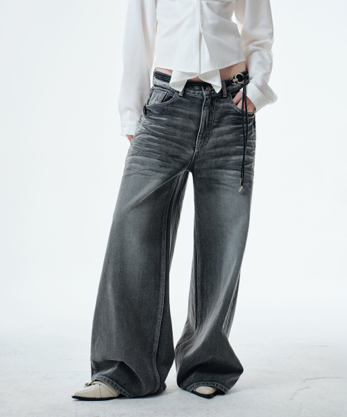 SNYDER WIDE DENIM (STONE GREY)