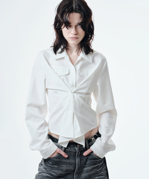ARO CORSET SHIRT (WHITE)