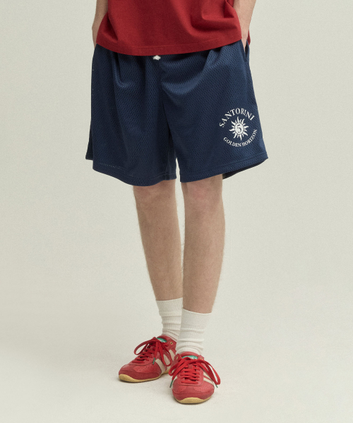 Santorini Sun Mesh Shorts_NAVY