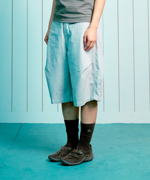 TCM double welt pocket half pants (beige grey)