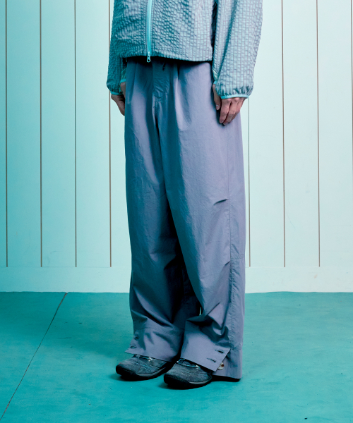 TCM hem two button pants (charcoal)