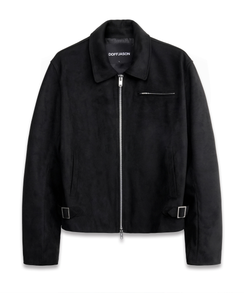 Full-UP Suede Classic Single Jacket BLACK