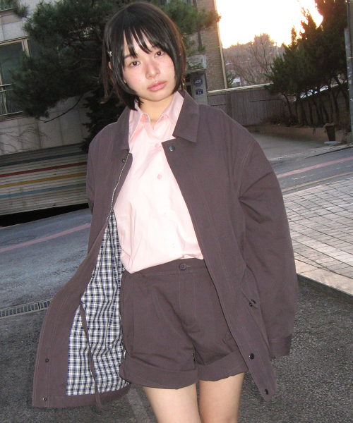LOOSE FIT WORK FIELD JACKET CHARCOAL