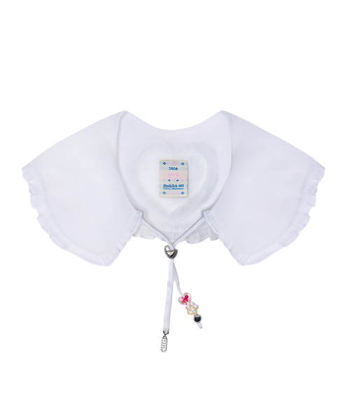 [× ILLIT] ORGANZA CAPE - WHITE