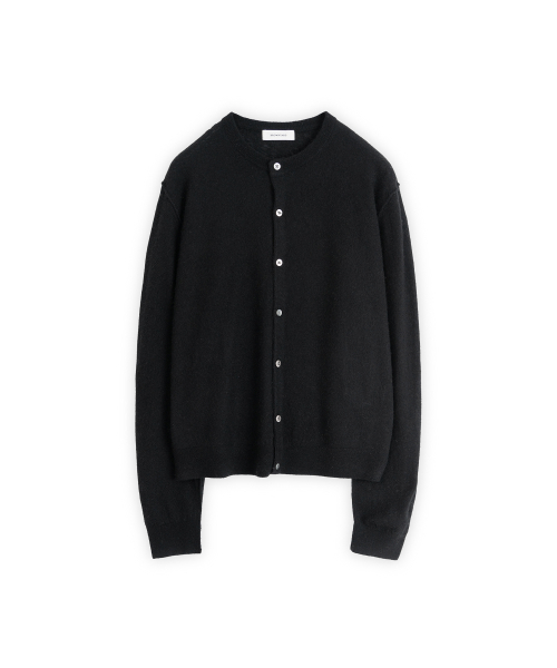 Soft Round Cardigan, Black