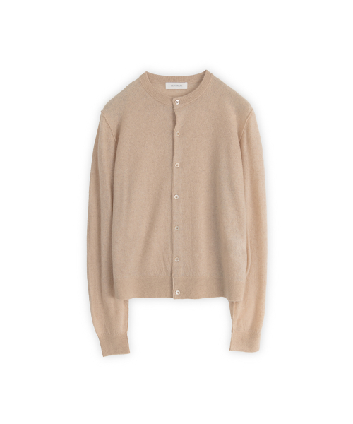 Soft Round Cardigan, Beige