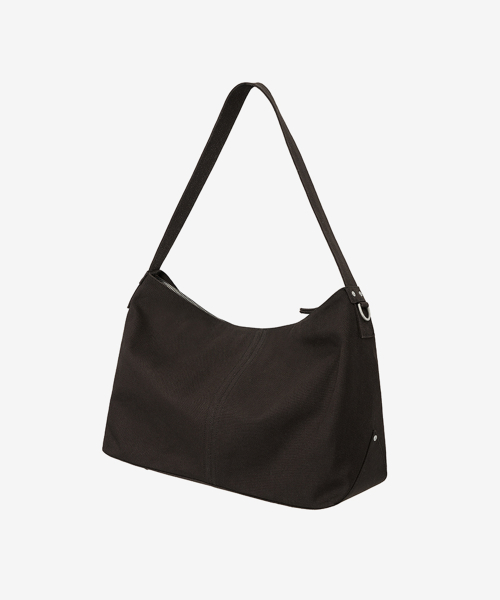 Canvas Hobo Bag BROWN