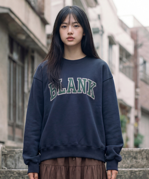 Blank Sweatshirts Darknavy KJMT2689