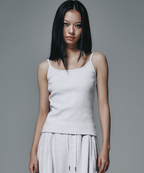 MOON SLEEVELESS HEATHER GREY