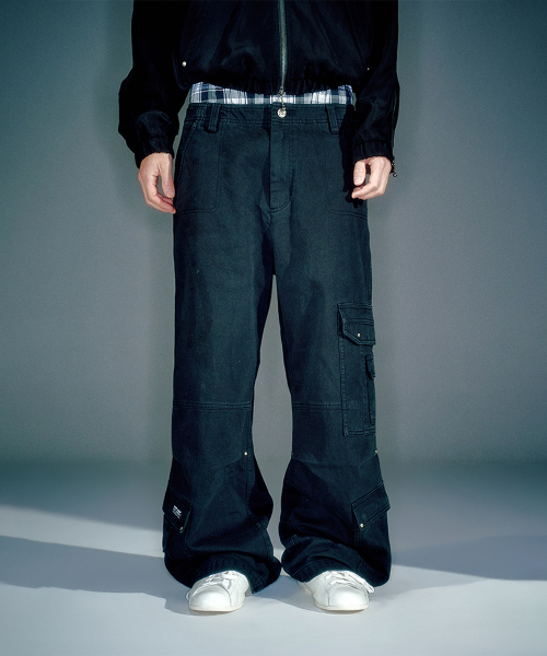 (MEN) ROWAN CARGO PANTS BLACK