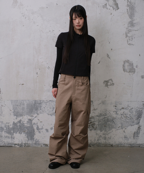 W VERN CARGO PANTS (OLIVE BEIGE)