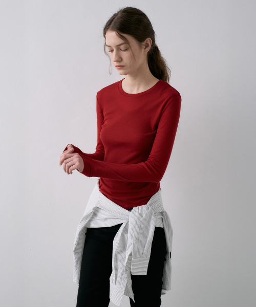 Tencel Round T-Shirt[LMBFSPTT615]-6color