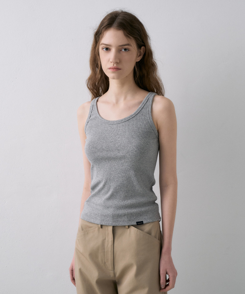 Cotton Lip Tank Top[LMBFSPTT616]-4color