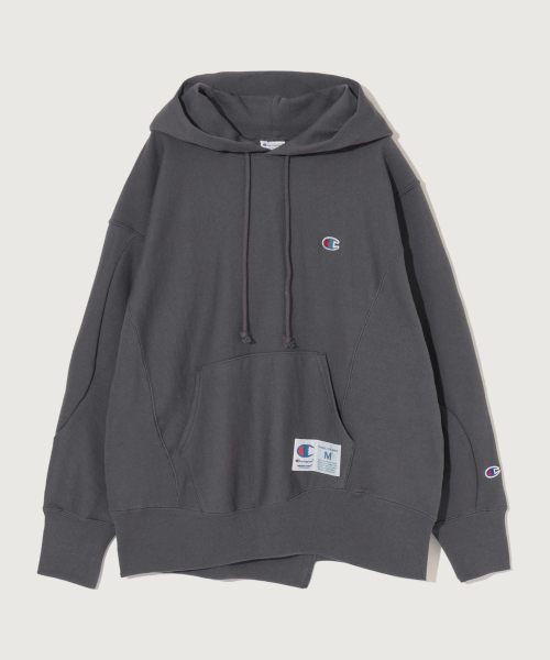 챔피온 X 언더커버 리버스위브 후드 티셔츠 Grayish Purple