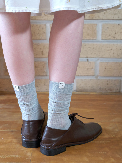 Muemuer Label Midi Socks MU2633AC202M