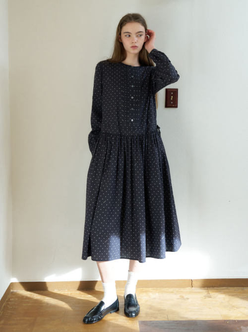 Clover Pattern Long Dress MU2611OP103M