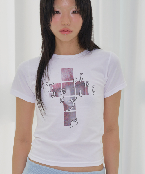CROSS KIRA TEE (WHITE) F26QB054