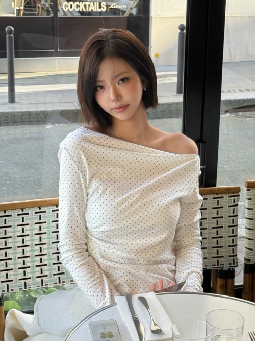 보트넥 셔링 티셔츠 NEW6SE207_4color