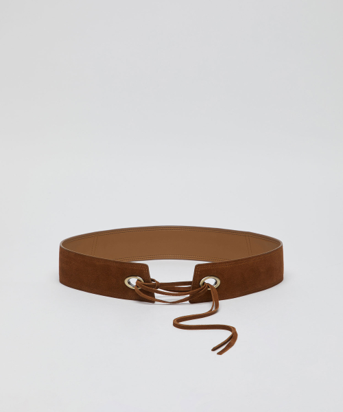Eyelet wide belt(Wet cork)_OVABX26052SCM