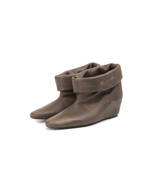 CUFF BOOTS [HAZY BROWN]