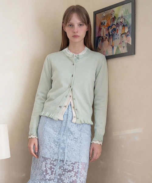 Silver Pebble Cardigan (Mint)