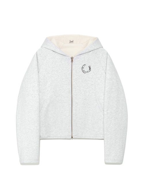 NOVA REVERSIBLE WAFFLE JACKET (MELANGE GRAY)