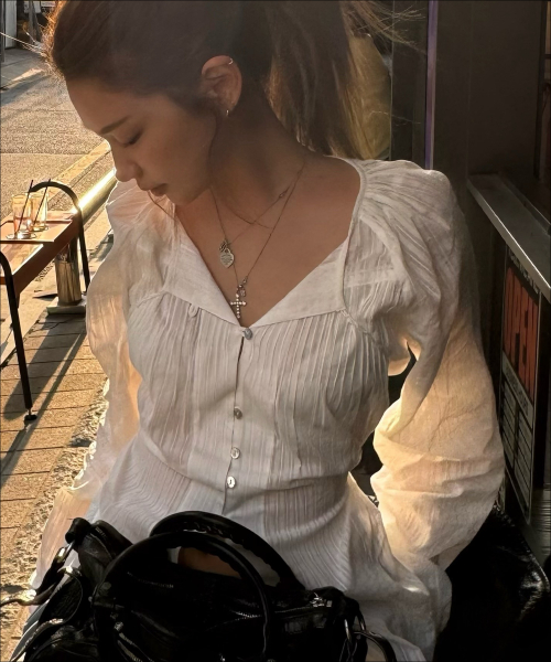 MISTY SHEER BLOUSE (WHITE)
