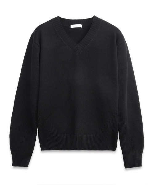 Reverb V-Neck Knit LIGHT BLACK