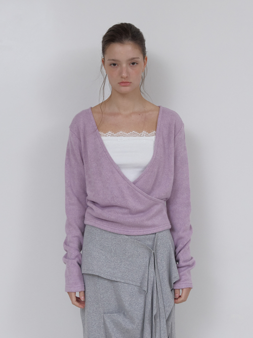 SOFT WRAP KNIT T (VIOLET)