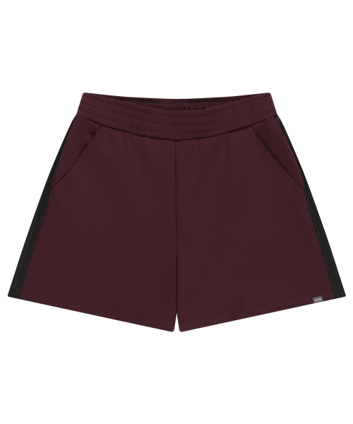 038 BASIC JERSEY SHORTS WINE