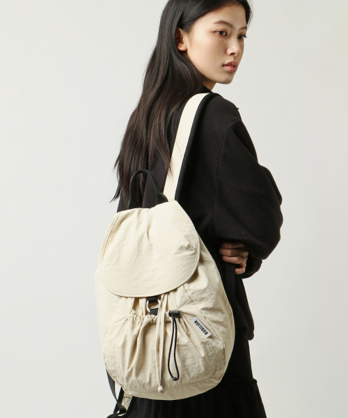 Dewdrop Backpack_Beige&White