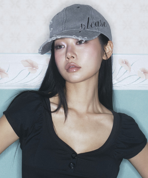 Ran distressed cap (Grey)