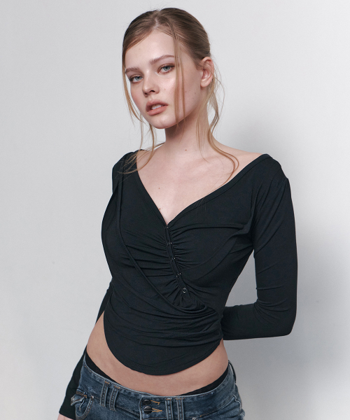 Deba Long Sleeve Top (Black)
