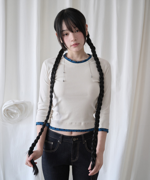 MINI DOT TRIM T IVORY